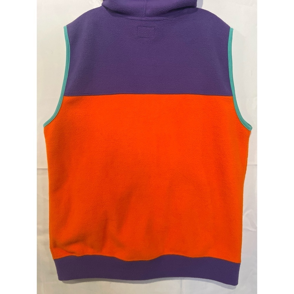 Free Nature Vest Men’s Large Multicolor Fleece Hooded Full Zip Pockets - Picture 6 of 12